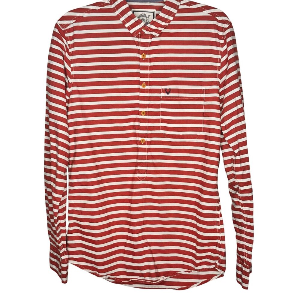Solly Jeans Co Mens M/L (40) Stripe Dress Shirt Preppy 90s Y2K Old Money Retro